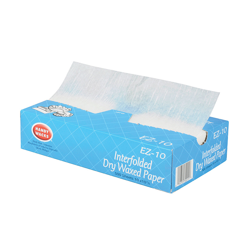 Handy Wacks Interfolded Dry Waxed Paper Deli Sheets, 10.75 x 10, 500 Box, 12 Boxes/Carton (HWAEZ10)