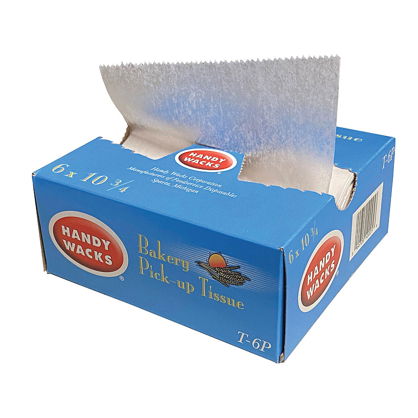 Handy Wacks Bakery Pick-up Tissue Deli Sheets, 10.75 x 6, 1,000/Box, 10 Boxes/Carton (HWAT6P)