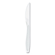 Solo Impress Heavyweight Full-Length Polystyrene Cutlery, Knife, White, 100/Box (SCCHSWKX0007BX)