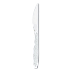 Solo Impress Heavyweight Full-Length Polystyrene Cutlery, Knife, White, 100/Box (SCCHSWKX0007BX)