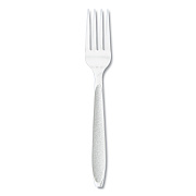 Solo Impress Heavyweight Full-Length Polystyrene Cutlery, Fork, White, 100/Box (SCCHSWFX0007BX)