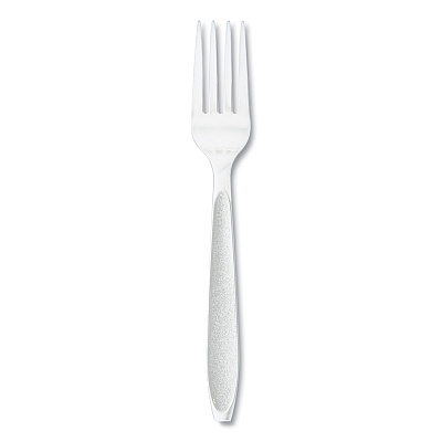 Solo Impress Heavyweight Full-Length Polystyrene Cutlery, Fork, White, 100/Box (SCCHSWFX0007BX)