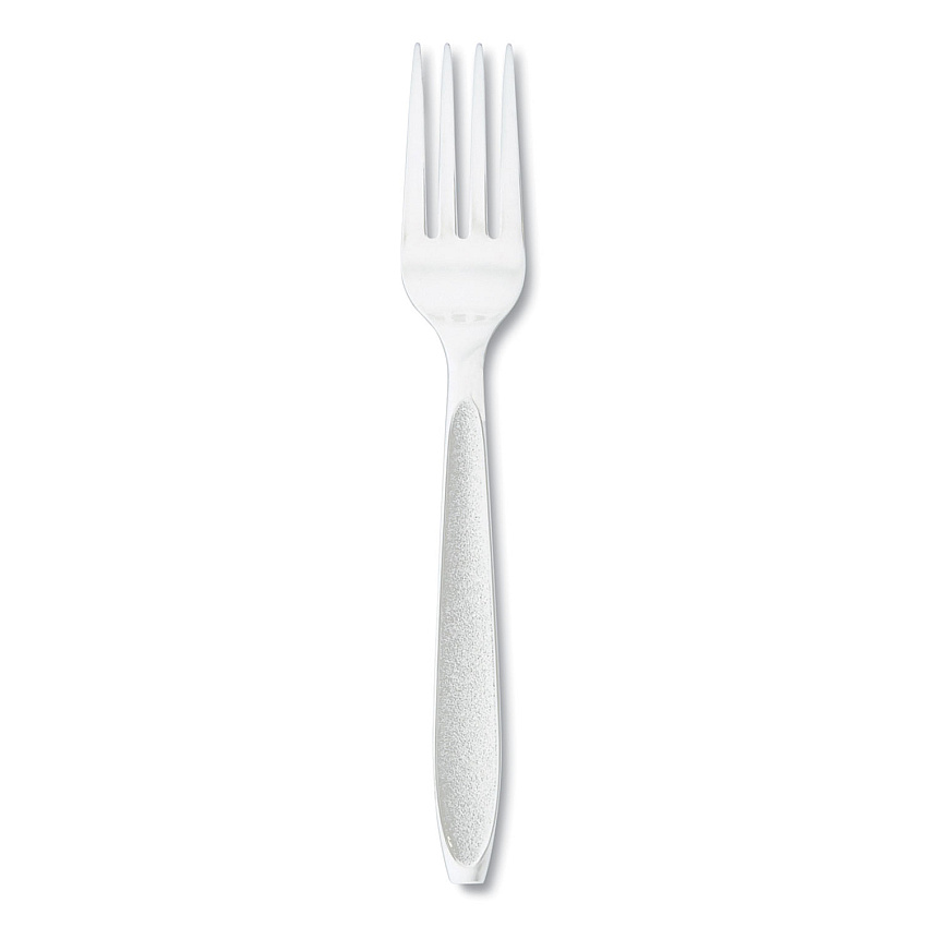 Solo Impress Heavyweight Full-Length Polystyrene Cutlery, Fork, White, 100/Box (SCCHSWFX0007BX)