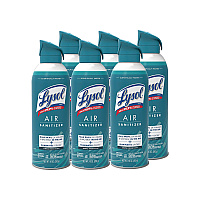 LYSOL Air Sanitizer Spray, Simple Fresh, 10 oz Aerosol Spray, 6/Carton (RAC99350CT)