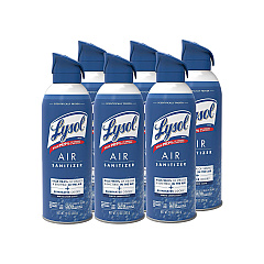 LYSOL Air Sanitizer Spray, White Linen, 10 oz Aerosol Spray, 6/Carton (RAC99351CT)
