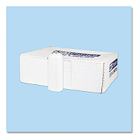 Inteplast Group High-Density Commercial Can Liners, 45 gal, 12 mic, 40" x 48", Clear, Interleaved Roll, 25 Bags/Roll, 10 Rolls/Carton (IBSS404812N)