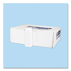 Inteplast Group High-Density Commercial Can Liners, 45 gal, 12 mic, 40" x 48", Clear, Interleaved Roll, 25 Bags/Roll, 10 Rolls/Carton (IBSS404812N)