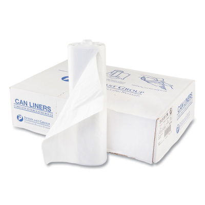 High-Density Commercial Can Liners, 60 gal, 17 mic, 43