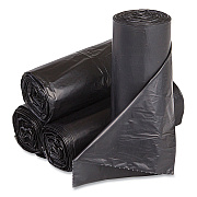 Inteplast Group High-Density Commercial Can Liners, 33 gal, 14 mic, 30" x 43", Blue, Interleaved Roll, 25 Bags/Roll, 10 Rolls/Carton (IBSBRS304314BL)