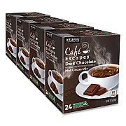 Cafe Escapes Dark Chocolate Hot Cocoa K-Cups, 24/Box, 4 Box/Carton (GMT6802CT)
