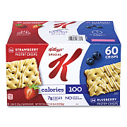 Kellogg's Special K Pastry Crisps, (36) Strawberry; (24) Blueberry, 0.88 oz, 2/Pouch, 30 Pouches/Carton (GRR22001007)
