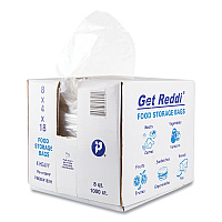 Inteplast Group Food and Utility Bags, 2 gal, 8" x 4" x 18", Clear, 1,000/Carton (IBSPB080418XH)
