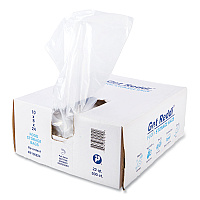 Inteplast Group Food Bags, 5.5 gal, 10" x 8" x 24", Clear, 500/Carton (IBSPB100824)
