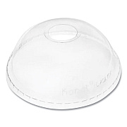 Karat PET Lids, Dome Lid, Fits 32 oz Cold Cups, Clear, 500/Carton (KRTCKDL107)