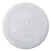 Karat PET Lids, Strawless Sipper, Fits 12 oz to 24 oz Cold Cups, Clear, 1,000/Carton (KRTCKC626TSSH)