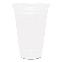 Karat PET Plastic Cups, 20 oz, Clear, 1,000/Carton (KRTCKC20)