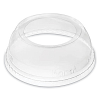 Karat PET Lids, Wide Opening Dome, Fits 12 oz to 24 oz Cold Cups, Clear, 1,000/Carton (KRTCKDL626WH)