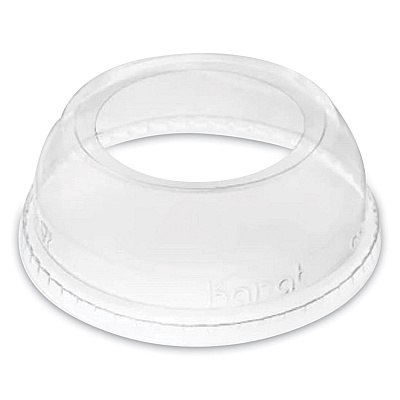 Karat PET Lids, Wide Opening Dome, Fits 12 oz to 24 oz Cold Cups, Clear, 1,000/Carton (KRTCKDL626WH)
