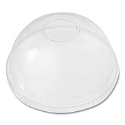 Karat PET Lids, Dome Lid, Fits 12 oz to 24 oz Cold Cups, Clear, 1,000/Carton (KRTCKDL626)