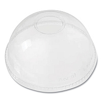 Karat PET Lids, Dome Lid, Fits 12 oz to 24 oz Cold Cups, Clear, 1,000/Carton (KRTCKDL626)
