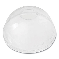 Karat PET Lids, Dome Lid, Fits 12 oz to 24 oz Cold Cups, Clear, 1,000/Carton (KRTCKDL626)