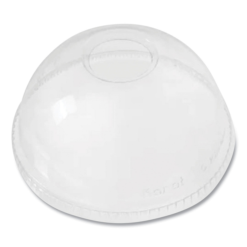 Karat PET Lids, Dome Lid, Fits 12 oz to 24 oz Cold Cups, Clear, 1,000/Carton (KRTCKDL626)