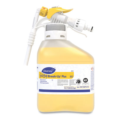 Diversey Suma Break-Up Plus Solvent Free Cleaner Degreaser, Surfactant Scent, 5 L Bottle (DVO101107413)