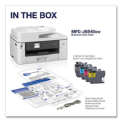 Brother MFC-J6540DW Business Color All-in-One Inkjet Printer, Copy/Fax/Print/Scan
