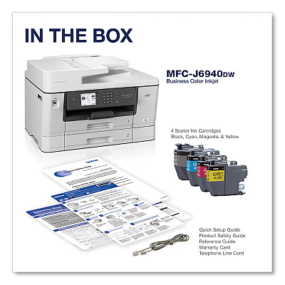 Brother MFC-J6940DW Color All-in-One Inkjet Printer, Copy/Fax/Print/Scan