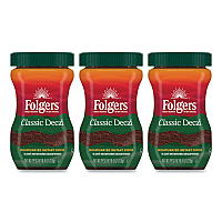 Folgers Instant Coffee Crystals, Classic Decaf, 8 oz (FOL20630)