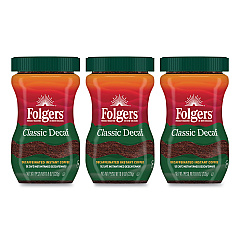 Folgers Instant Coffee Crystals, Classic Decaf, 8 oz (FOL20630)