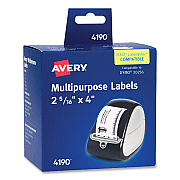 Avery Multipurpose Thermal Labels, 4 x 2.94, 300/Roll, 1 Roll/Box (AVE4190)