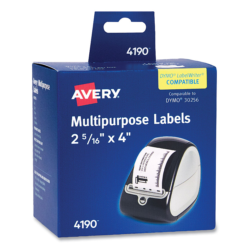 Avery Multipurpose Thermal Labels, 4 x 2.94, 300/Roll, 1 Roll/Box (AVE4190)