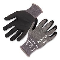 ergodyne ProFlex 7043 ANSI A4 Nitrile Coated CR Gloves, Gray, X-Large, 1 Pair (EGO10525)