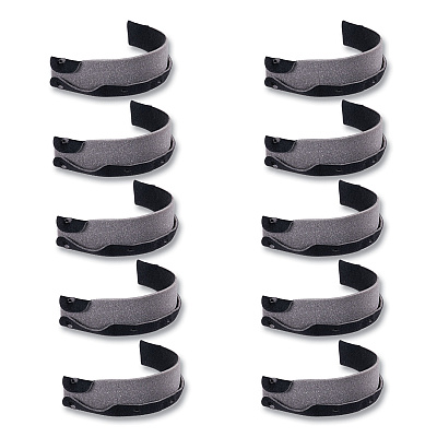 ergodyne Skullerz 8990 Lightweight Hard Hat Sweatband Replacement, Polyester, Black, 10/Pack (EGO60234)