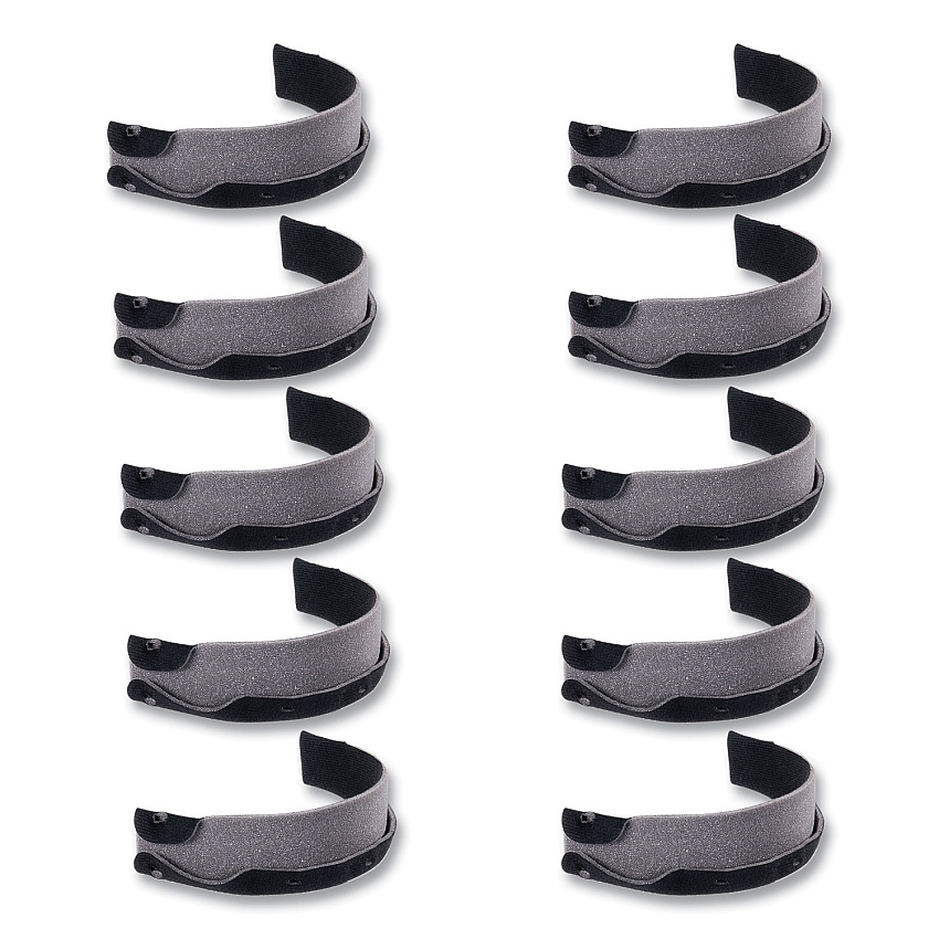 ergodyne Skullerz 8990 Lightweight Hard Hat Sweatband Replacement, Polyester, Black, 10/Pack (EGO60234)