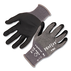 ergodyne ProFlex 7043 ANSI A4 Nitrile Coated CR Gloves, Gray, Small, 12 Pairs (EGO10512)