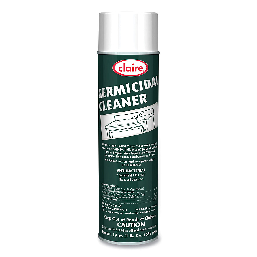 Claire Germicidal Cleaner, Floral Scent, 19 oz Aerosol Spray (CGC873EA)