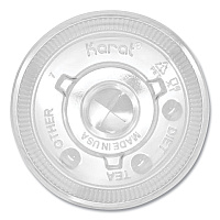 Karat PET Lids, Fits 12 oz to 22 oz Double Poly Paper Cold Cups, Flat Lid, Clear, 1,000/Carton (KRTCKCL90)