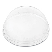 Karat PET Lids, Fits 12 oz to 24 oz Cold Cups, No Hole Dome Lid,,Clear, 1,000/Carton (KRTCKDL626NH)