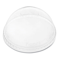 Karat PET Lids, Fits 12 oz to 24 oz Cold Cups, No Hole Dome Lid,,Clear, 1,000/Carton (KRTCKDL626NH)