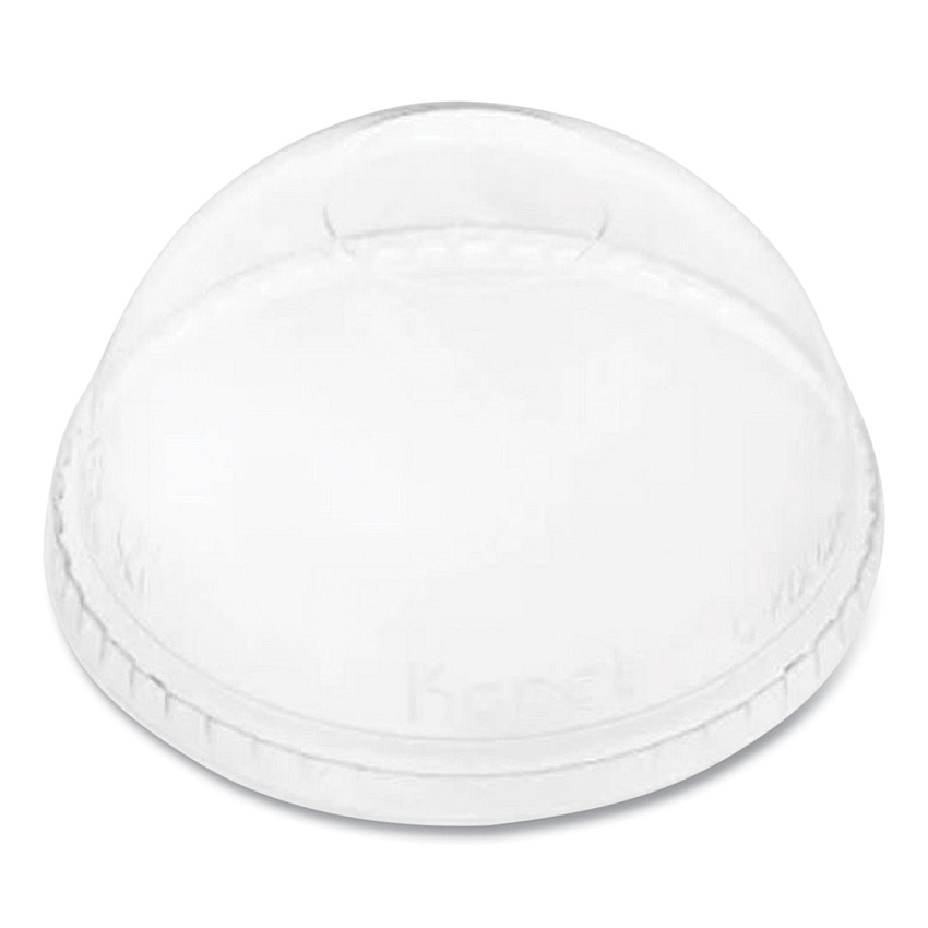 Karat PET Lids, Fits 12 oz to 24 oz Cold Cups, No Hole Dome Lid,,Clear, 1,000/Carton (KRTCKDL626NH)