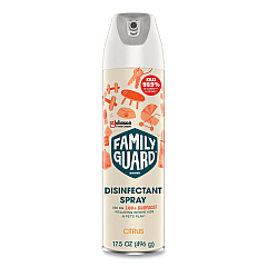 FamilyGuard Disinfectant Spray, Citrus Scent, 17.5 oz Aerosol Spray, 8/Carton (SJN327151)