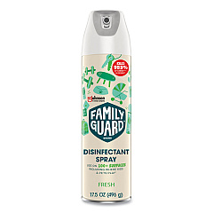 FamilyGuard Disinfectant Spray, Fresh Scent, 17.5 oz Aerosol Spray, 8/Carton (SJN327164)