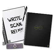Rocketbook Core Smart Notebook, Dotted Rule, Black Cover, (16) 11 x 8.5 Sheets (RKBEVRLKA)
