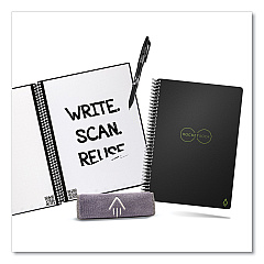 Rocketbook Core Smart Notebook, Dotted Rule, Black Cover, (18) 8.8 x 6 Sheets (RKBEVREKA)
