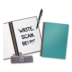 Rocketbook Core Smart Notebook, Dotted Rule, Teal Cover, (18) 8.8 x 6 Sheets (RKBEVREKCCE)