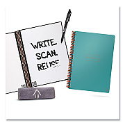 Rocketbook Core Smart Notebook, Lined Rule, Teal Cover, (18) 8.8 x 6 Sheets (RKBEVR2EKCCE)