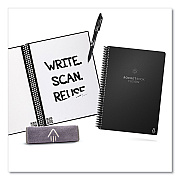 Rocketbook Fusion Smart Notebook, Seven Assorted Page Formats, Black Cover, (18) 8.8 x 6 Sheets (RKBEVRFEKA)