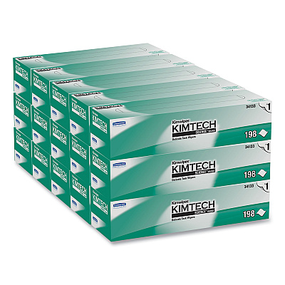 Kimtech Kimwipes Delicate Task Wipers, 1-Ply, 11.8 x 11.8, Unscented, White, 198/Box, 15 Boxes/Carton (KCC34133)